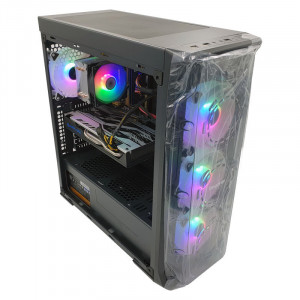 Carcasa Gaming Segotep LUX II, MiddleTower, Panou transparent, Iluminare LED DRGB - Img 2