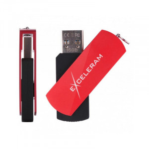 Memorie externa Exceleram P2 16GB, USB 3.1 Gen 1, Negru-Rosu - Img 4