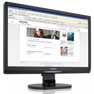 Monitor LCD 19" Philips 190SL1, Grad A, 5ms, 1440x900, DVI, VGA, Cabluri incluse - Img 2