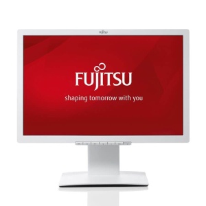 Monitor LED Fujitsu Siemens Alb B22W-7 22", 1680x1050, 5ms, VGA, DVI, Cabluri incluse - Img 1
