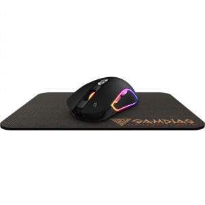 Mouse Gaming Gamdias Zeus M3, iluminare RGB, mouse pad NYX E1 - Img 4