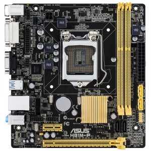 Placa de baza ASUS H81M-P, LGA1150, Intel H81, 2x DDR3, 2x SATA III, 2x SATA II