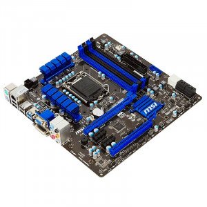Placa de baza MSI H77MA-G43, Socket LGA1155, 4xDDR3 32GB Max, USB 3.0, SATA III, video DVI, VGA, 2xPCI-Express x16 - Img 3