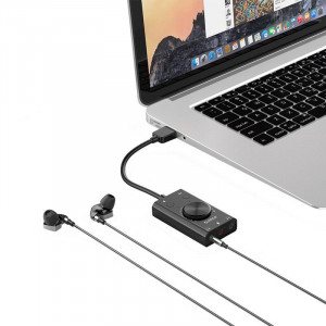 Placa de sunet Orico SC2 USB, 2x Audio Out (TRS&TRRS), 1x Mic - Img 2