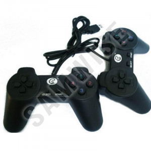 Set 2x GamePad pentru PC, cu vibratii, negru - Img 1