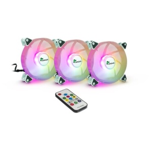 Set 3 ventilatoare Inter-Tech RS-06 120mm iluminare aRGB