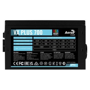 Sursa Aerocool VX Plus 700 700W neagra iluminare RGB - Img 4