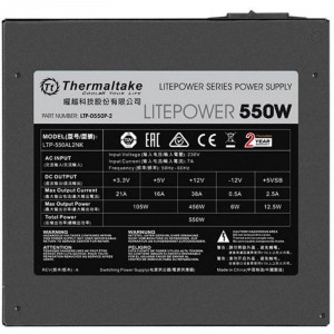 Sursa Gaming Thermaltake Litepower GEN2 550W, 5x SATA, 4x MOLEX, 2x 6+2 pin, PFC activ - Img 3