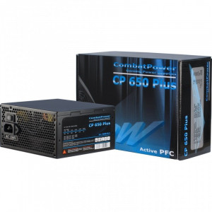 Sursa Inter-Tech 650W Combat Power Plus, 4x SATA, 4x Molex, 1x 6+2 PCI-E, PFC Activ, 80+ - Img 3