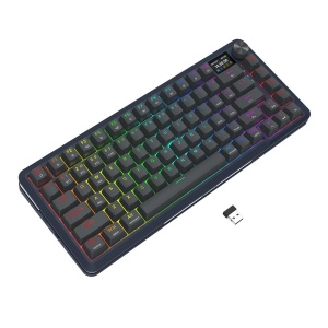 Tastatura gaming mecanica Bluetooth cu si fara fir Redragon Flekact Pro neagra iluminare RGB - Img 4