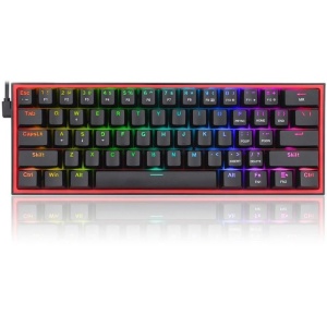 Tastatura Gaming Redragon Fizz Black RGB Mecanica Red Switch, Open Box - Img 1