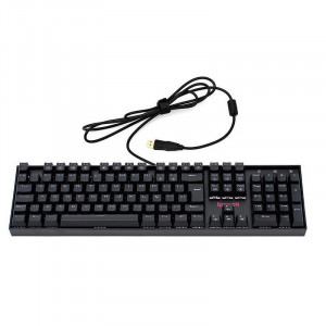 Tastatura Gaming Redragon Mitra Mecanica Red Switch, Iluminare LED, 12 taste multimedia, switch-uri rosii - Img 3