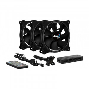 Ventilatoare Aerocool Eclipse 12 Pro ARGB 3 Fan Pack, 120 mm, telecomanda - Img 4