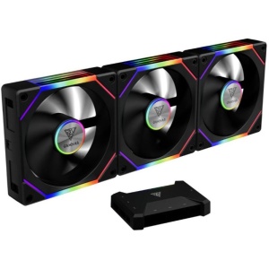 Ventilator Gamdias Aeolus P2 1203U ARGB 120mm Three Fan Pack, Open Box