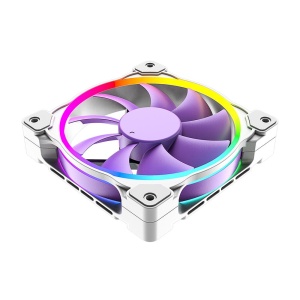 Ventilator ID-Cooling PN-21 120mm alb cu mov iluminare aRGB - Img 2
