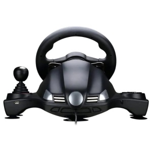 Volan gaming FlashFire Force Wheel negru cu rosu - Img 3