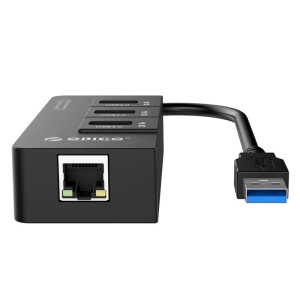 Adaptor retea Orico HR01-U3 PRO Gigabit cu HUB USB 3.0 negru - Img 4