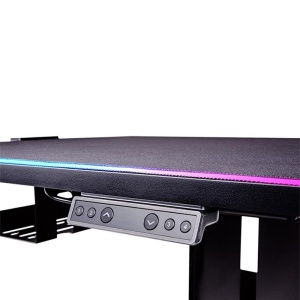 Birou gaming reglabil electric pe inaltime Thermaltake CycleDesk 100 negru iluminare RGB - Img 2