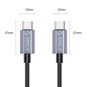 Cablu USB Orico GQA100 100W USB Type-C - USB Type-C 1.5m negru - Img 2