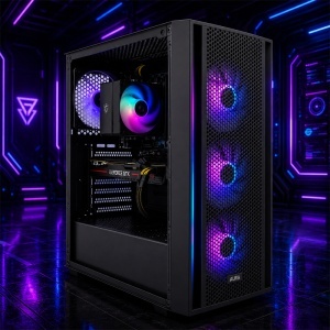 Calculator Gaming Aura V26, AMD Ryzen 5 2600X 3.6GHz, GA-A320M-H, 16GB DDR4, SSD 240GB, HDD 1TB, GTX 1080 8GB GDDR5