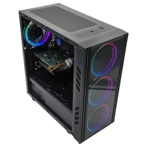 Calculator Gaming BlackShip V1, Intel Core i5 10500T pana la 3.8GHz, H410M H V2, 16GB DDR4, SSD 512GB, HDD 500GB, GTX 1660 Super 6GB DDR6 - Img 4