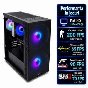 Calculator Gaming Python V2, Intel Core i7-9700F 3.0GHz, ASUS PRIME B360M-C, 32GB DDR4, SSD 512GB, HDD 2TB, RTX 2070 8GB GDDR6 - Img 2