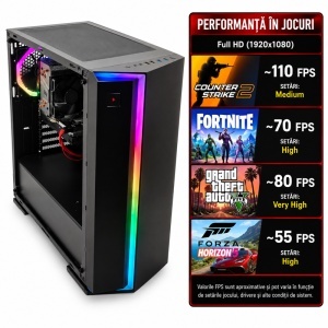 Calculator Gaming Renegade V8, Intel Core i7-6700K 4.0GHz, HP OMEN X 900-080NA, 16GB DDR4, SSD 240GB, HDD 500GB, RX 580 8GB GDDR5 - Img 2