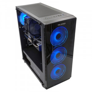 Calculator Gaming Shadow V1, Intel Core i7 6700K 4GHz, Z270M-PLUS, 32GB DDR4, SSD 512GB, HDD 2TB, RX 580 4GB DDR5, Telecomanda RGB - Img 3
