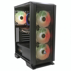 Calculator Gaming Synrad V5, AMD Ryzen 5 1600x 3.6GHz, MSI B350M MORTAR, 16GB DDR4, SSD 256GB, HDD 2TB, GTX 780 3GB DDR5 384-bit - Img 1