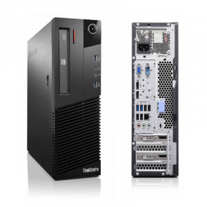 Calculator Lenovo M83 DT, Intel Core i5 4440 3.1GHz, 8GB DDR3, SSD 128GB, USB 3.0, DVD-RW - Img 2