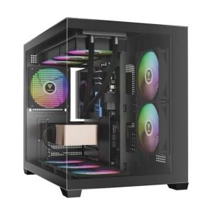 Carcasa Gamdias Aura GC10M V2 aRGB neagra