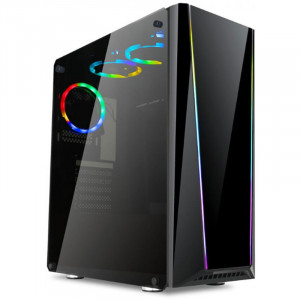 Carcasa Gaming Redragon Tailgate, MiddleTower, Panou transparent, USB 3.0, Vent. 120 mm LED RGB - Img 1