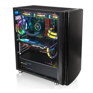 Carcasa Gaming Thermaltake Versa H27 Tempered Glass, USB 3.0, Panou transparent, MiddleTower, Vent. 120mm - Img 1