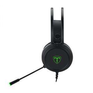 Casti Gaming T-DAGGER Ural Black, Stereo, Iluminare verde, 2x Jack 3.5mm, TRS, Difuzoare 40mm, Cablu 2.15m - Img 2