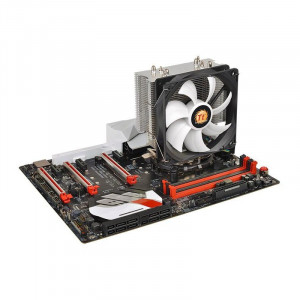 Cooler CPU Gaming Thermaltake Contac Silent 12, Multi Socket, 4x Heatpipe-uri, Ventilator 120mm - Img 4