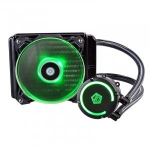 Cooler CPU ID-Cooling Auraflow, Racire cu lichid, Ventilator 120mm, Iluminare LED RGB - Img 2