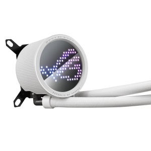 Cooler procesor cu lichid ASUS ROG Ryuo III 240 alb iluminare aRGB cu display - Img 3