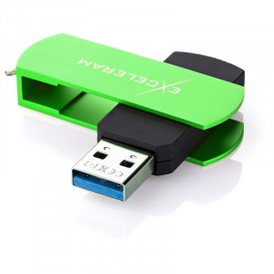 Memorie USB 3.1 Exceleram P2 Series 32GB Green/Black - Img 2