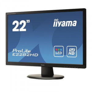 Monitor LED 21.5" Iiyama ProLite E2282HD-B1, 1920x1080, 5ms, VGA, DVI, Cabluri incluse - Img 1