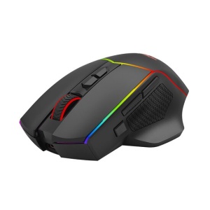 Mouse gaming Bluetooth cu si fara fir Redragon Axe Pro negru iluminare RGB