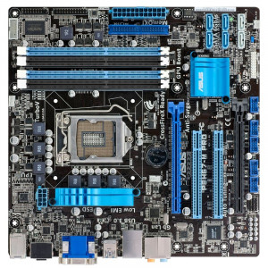 Placa de baza ASUS P8H67-M PRO, LGA1155, PCI-Express x16, SATA3, 4 x DDR3, HDMI, DVI, USB 3.0 - Img 1