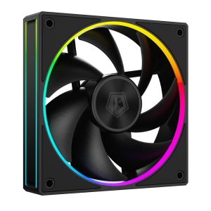Set 3 ventilatoare ID-Cooling AF-127 120mm negre iluminare aRGB - Img 2
