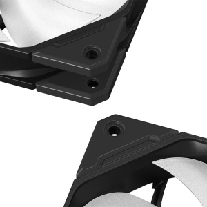 Set 3 ventilatoare ID-Cooling TF-12025 Pro 120mm negru iluminare aRGB - Img 4
