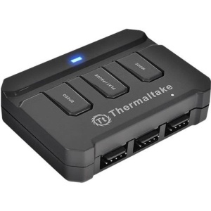 Set 3 ventilatoare Thermaltake Riing 12 RGB High Static Pressure 120mm iluminare RG - Img 4