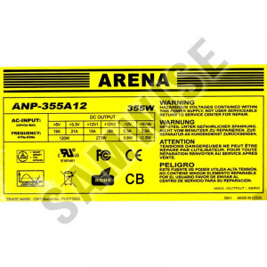 Sursa Chieftec Arena 355W ANP-355A12, 3 x SATA, 2 x Molex - Img 4