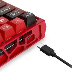 Tastatura gaming mecanica Redragon Venom rosie cu negru iluminare RGB - Img 3