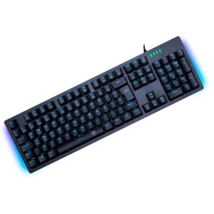 Tastatura gaming mecanica T-Dagger Bermuda neagra iluminare Ice-Blue switch-uri albastre - Img 4