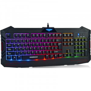 Tastatura Gaming Newmen GL700L, iluminare LED multicolora, 12 Taste Multimedia - Img 2