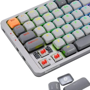 Tastatura Gaming Redragon Azure Grey RGB Red Switch Mecanica, Open Box - Img 9