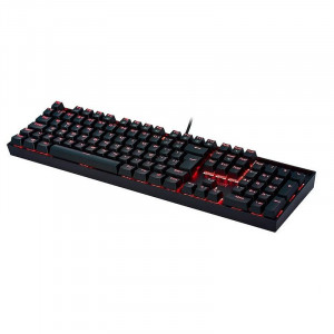Tastatura Gaming Redragon Mitra Mecanica Red Switch, Iluminare LED, 12 taste multimedia, switch-uri rosii - Img 4